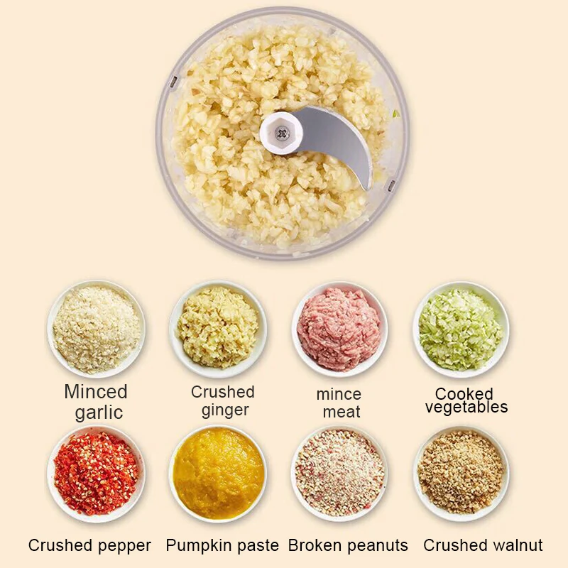 Чеснок Пресс Мясорубка слайсер для чеснока с контейнером хранения миниатюрный