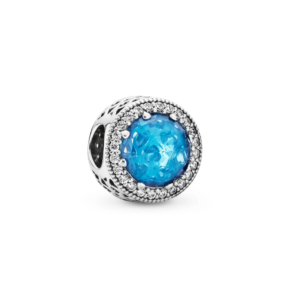 Модная подвеска Стерлинговое Серебро оригинальная 1:1 Сияющие Шарм в виде сердец