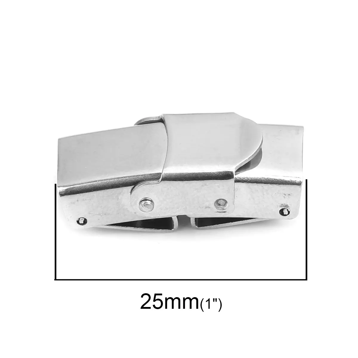 Застежки из нержавеющей стали 304 прямоугольные серебряные застежки для ожерелья