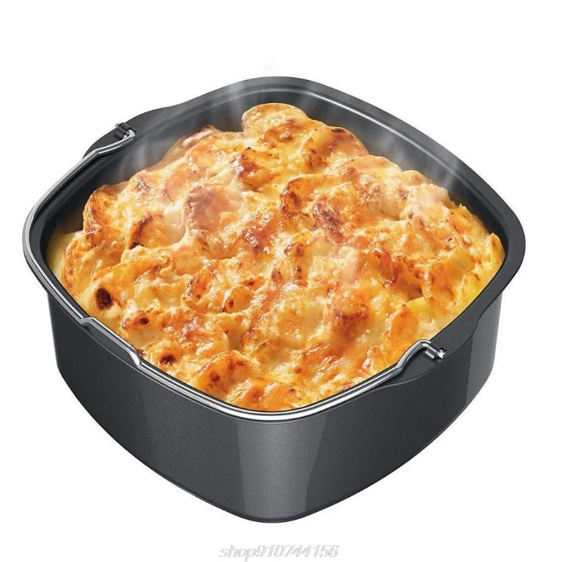 

5 Pcs 6" Square Air Fryer Cake Bucket Baking Pan Accessories Home Kitchen Bar Supplies Practical Cookware Set J04 21 Dropship