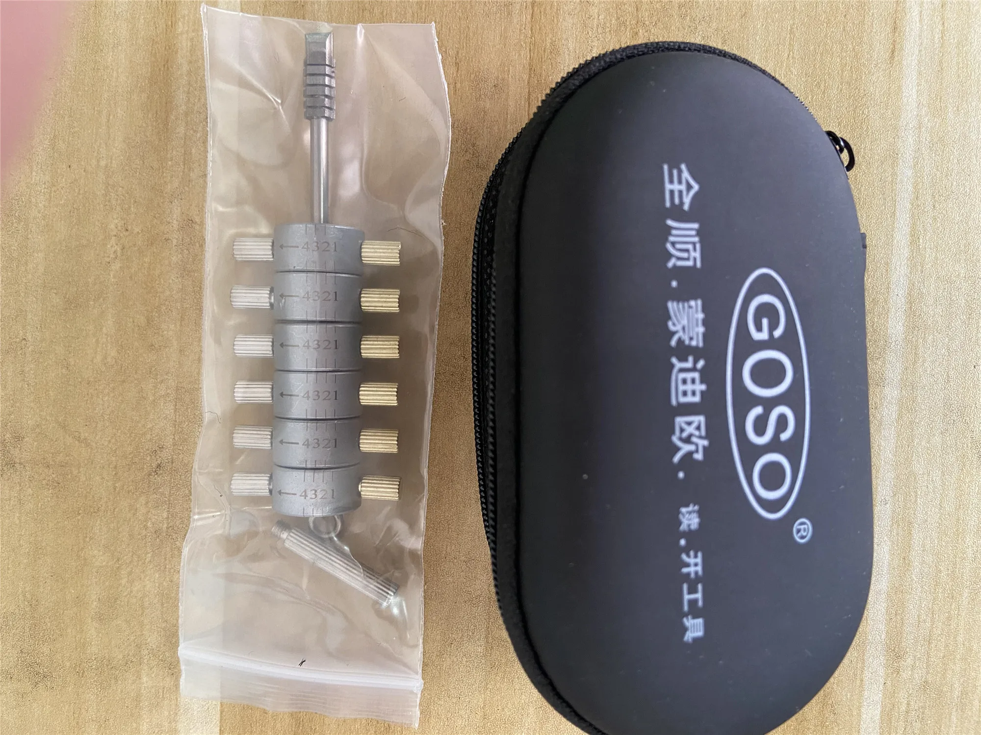 

Goso 6 Cut Tibbe Pick and Decoder Tibbe Locksmith pick Tools for Ford
