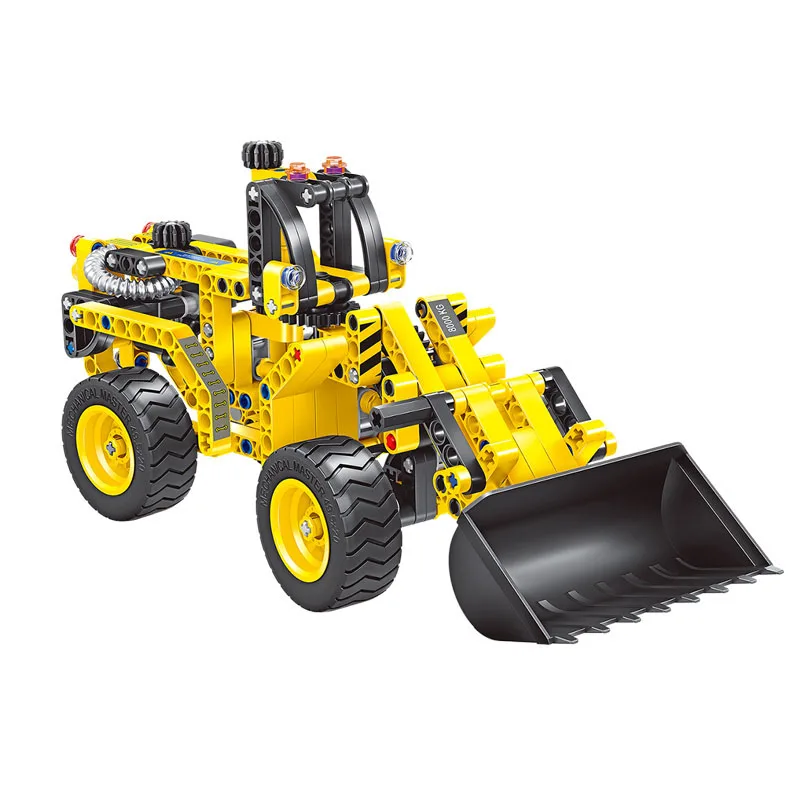 New Bulldozer & Tank 2 in 1 deformed engineering vehicle assembling building block car children Assemble toys educational assemble ph35005 1 35 russia 279 engineering nuclear tank blocks kits