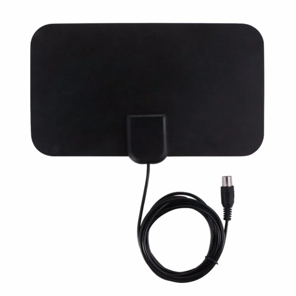 

SOONHUA 1080p Indoor Digital Male HDTV Antenna 50 Mile Booster Active Aerial Receiver Flat Design 25DB High US Plug For HDTV DTV