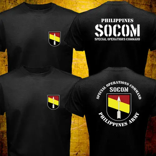 

New Philippines Army Special Operations Command SOCOM Military Forces Men T-shirt