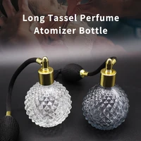 black long tassel shaving cleaning spray bottle diamond clear crystal glass airbag sprayer hairdressing airbag sprayer 100ml