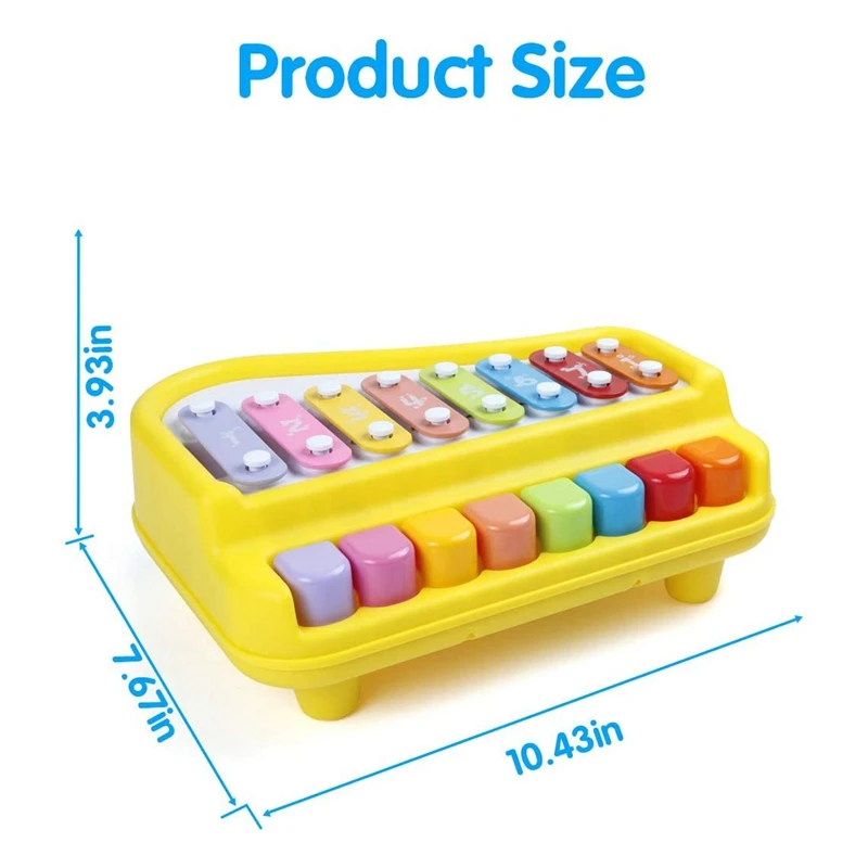 

Baby Piano Xylophone Musical Toys for Toddlers Preschool Educational Musical Learning Instruments Toy for Kids