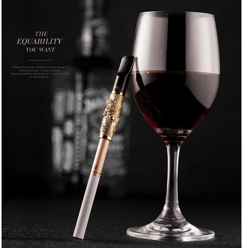 ZOBO сигаретный держатель фильтр цикл моющийся Дракон узор гравировка для мужской