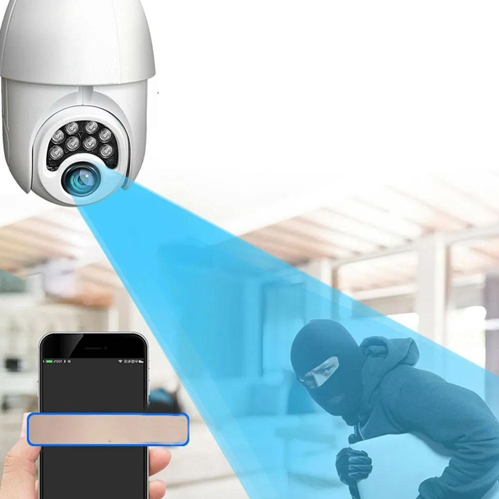 

1080P Security Camera WIFI Outdoor Wireless IP Camera CCTV 5XZoom IR Night Vision Network Surveillance Home Security Cam