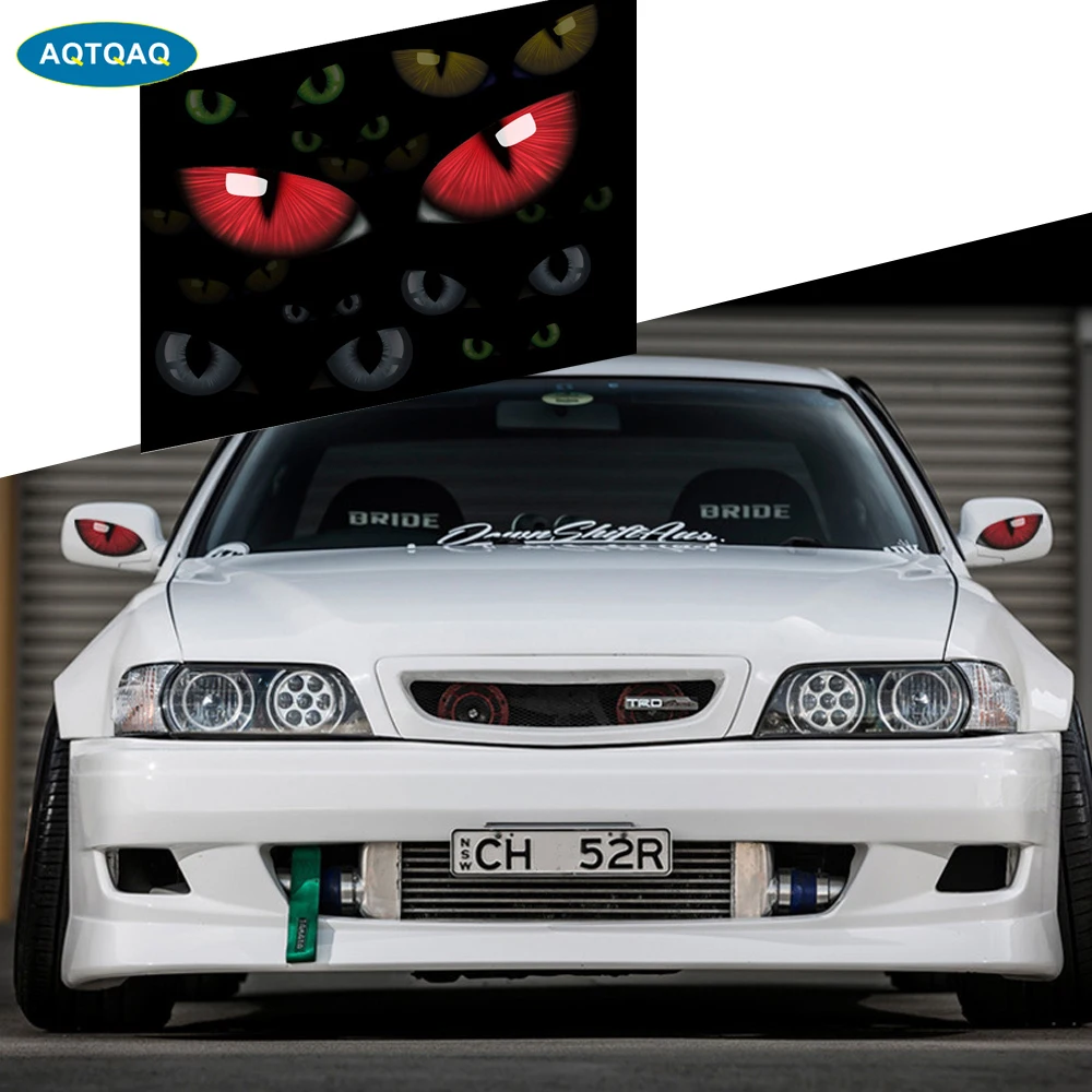 1 шт. креативная наклейка кошачий глаз самоклеящаяся для декора автомобиля