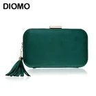 DIOMO, Новое поступление, вечерняя сумочка, модная женская сумочка, роскошный клатч с кисточками, сумочка для свадебной вечеринки, женские сумки, разные цвета с цепочкой