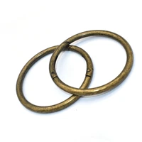 antique bronze spring rings adjustable buckles oval rings slide bag clasps hook round push gate snap hook handbag buckles 60 mm