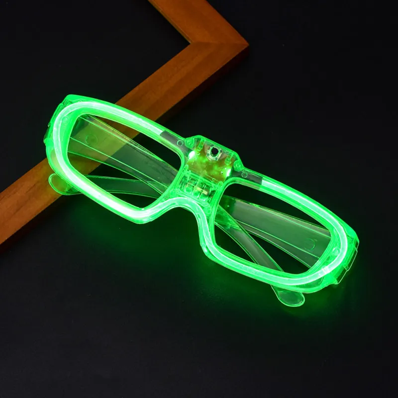 10 шт./лот вечерние рождественские светящиеся флуоресцентные очки светодиодный