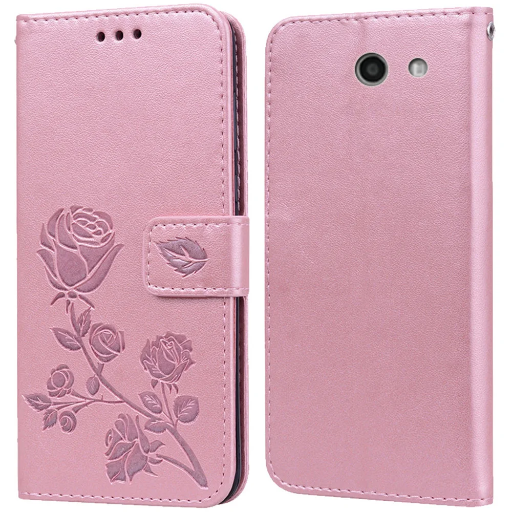 Кожаный чехол-кошелек с объемным цветочным принтом для китайского мобильного