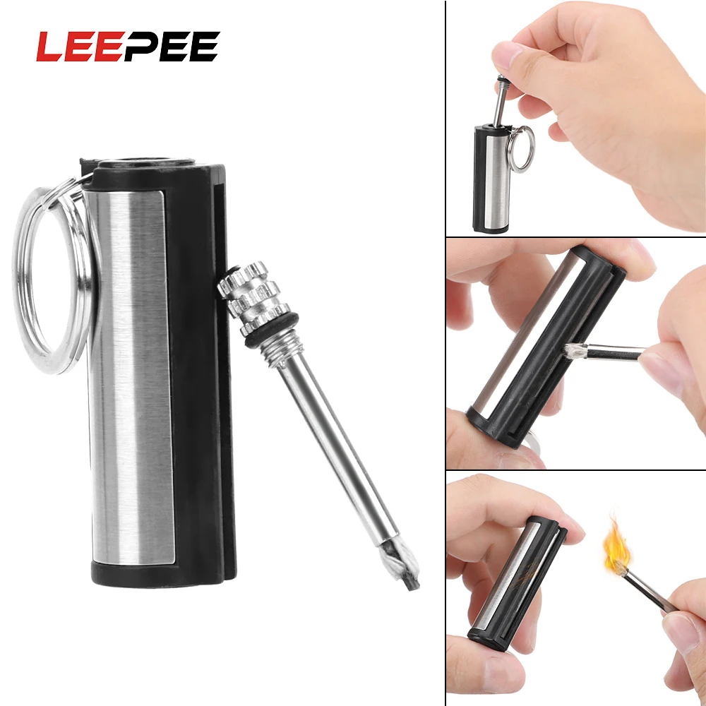 LEEPEE ключ кольцевой постоянный Нападающий Зажигалка Брелок цилиндрический матч