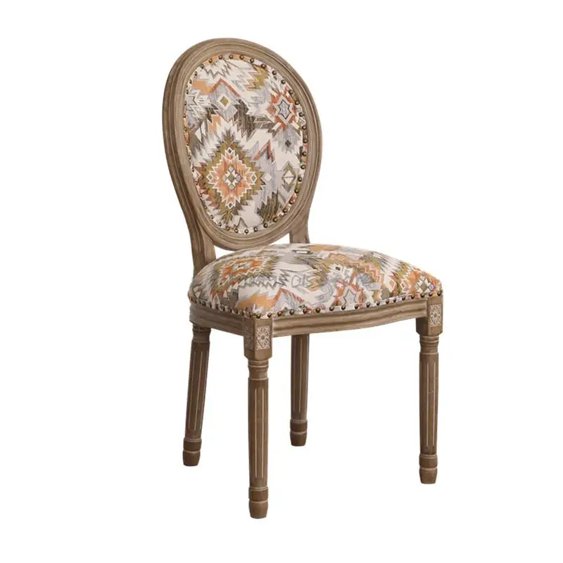 В этническом стиле Стиль креативное украшение из массива дерева обеденный стул