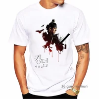 new ashin of the north kingdom t shirt korea zombie t shirt graphic men clothes men tshirt 2021 harajuku short sleeve t shirts