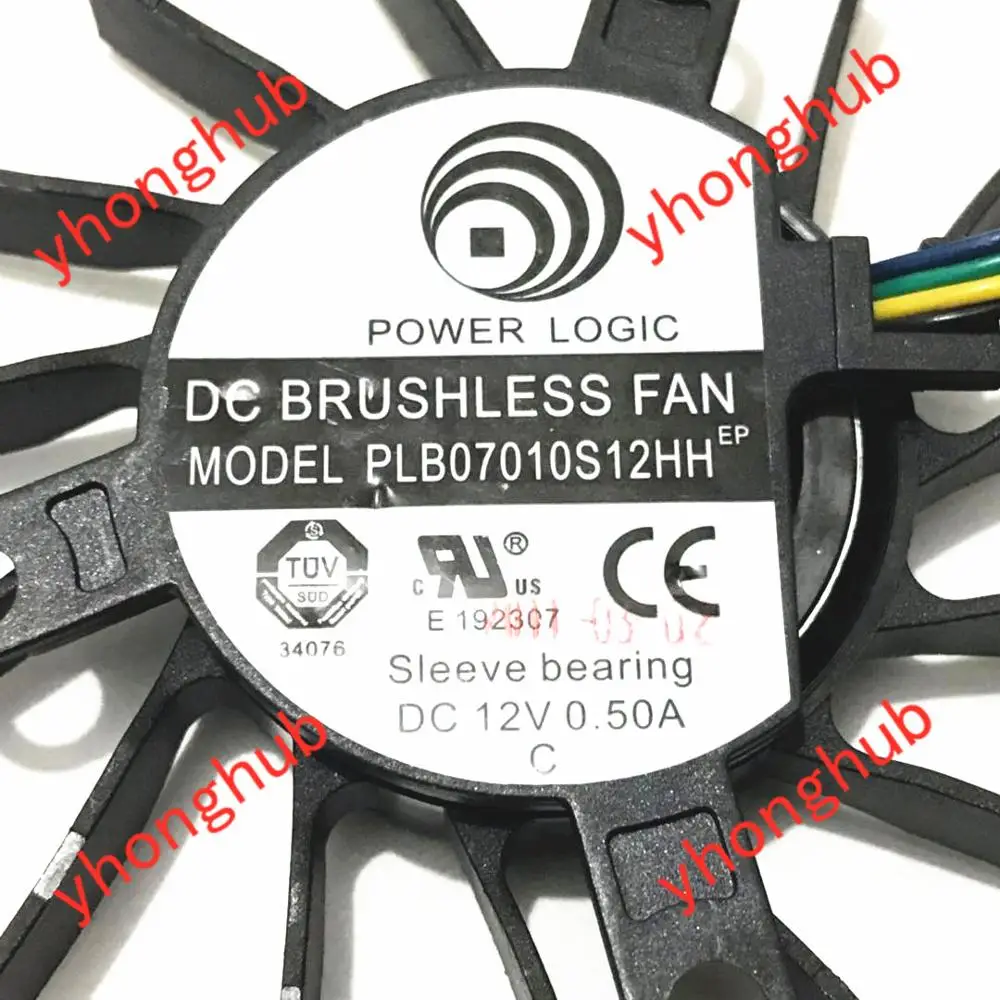 Мощность материнскую плату PLB07010S12HH DC 12V 0.50A Сервер вентилятор охлаждения|power