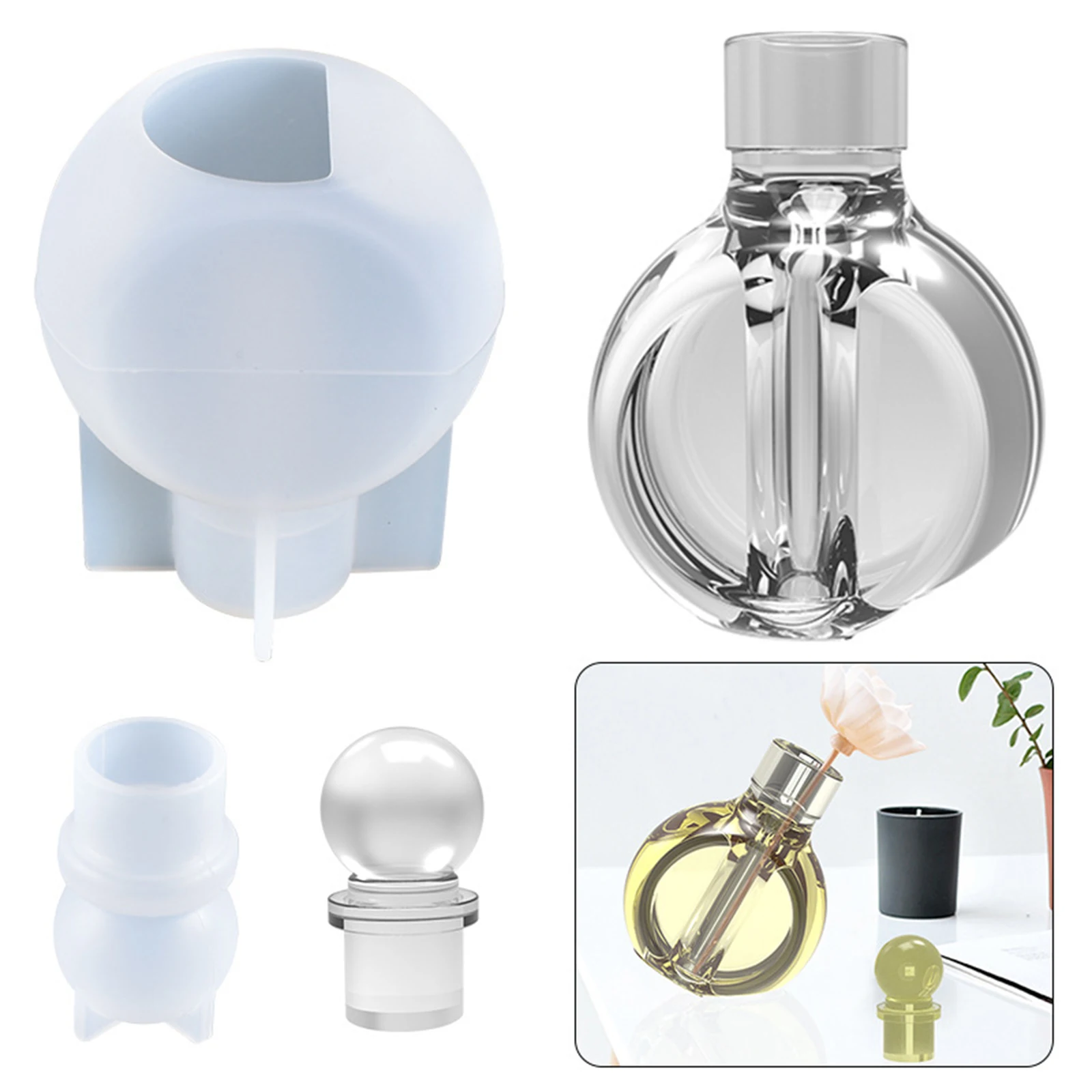 Силиконовая смола искусственная форма для ароматерапии флакон духов