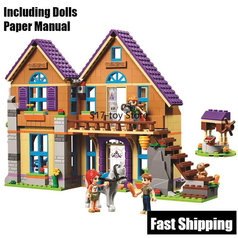 

2020 In Stock New Friends Mia House Building Blocks Kit Bricks Classic Girl 41369 Model Kids Toys Children Gift