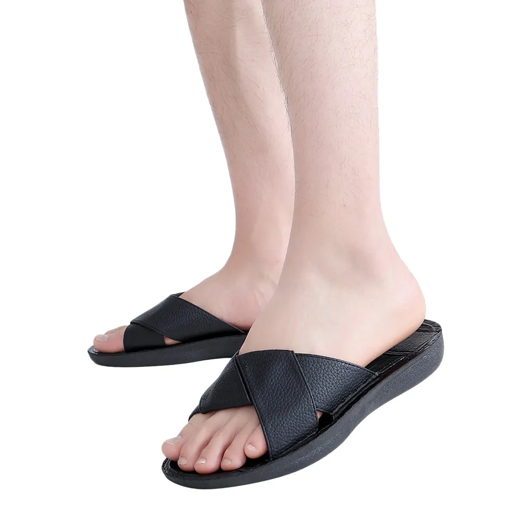 Модные мужские летние тапочки мужская обувь дышащие пляжные спортивные для