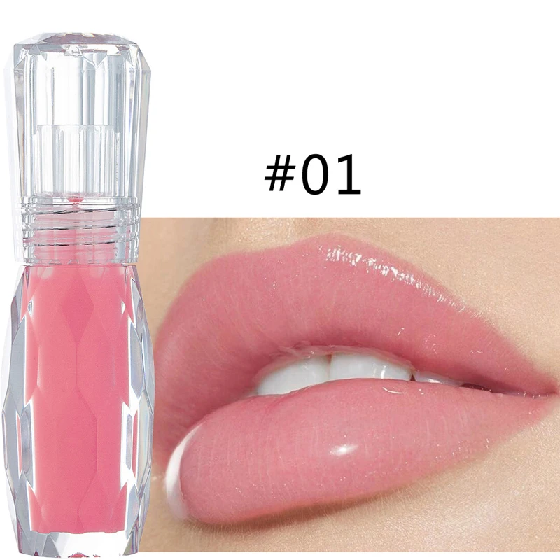 Кристальный блеск для губ натуральный Желейный цвет увлажняющий стойкий