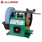 HISIMEN 10-дюймовая позитивная и отрицательная белая точилка для глинозема, низкоскоростная шлифовальная машина, полировальная машина, Настольная шлифовальная машина