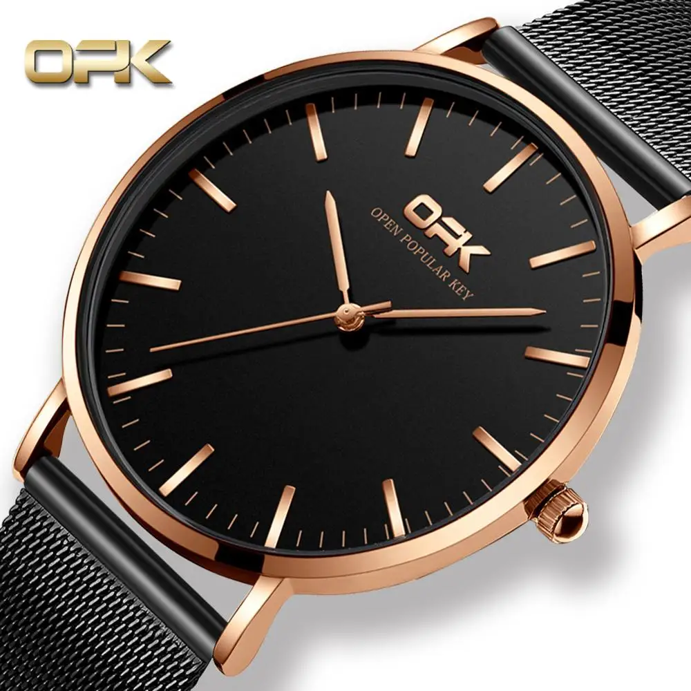 

Минималистские часы, мужские, модные, ультратонкие, простые, розовое золото, деловые часы, Роскошные Кварцевые наручные часы, мужские часы