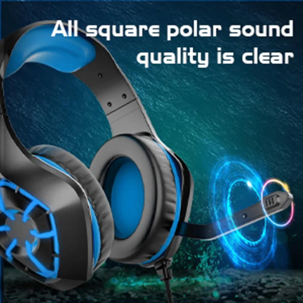 

Wired Gaming Headset Headphones Surround sound Deep bass Stereo Casque Earphones with Microphone For Game XBox PS4 PC Laptop
