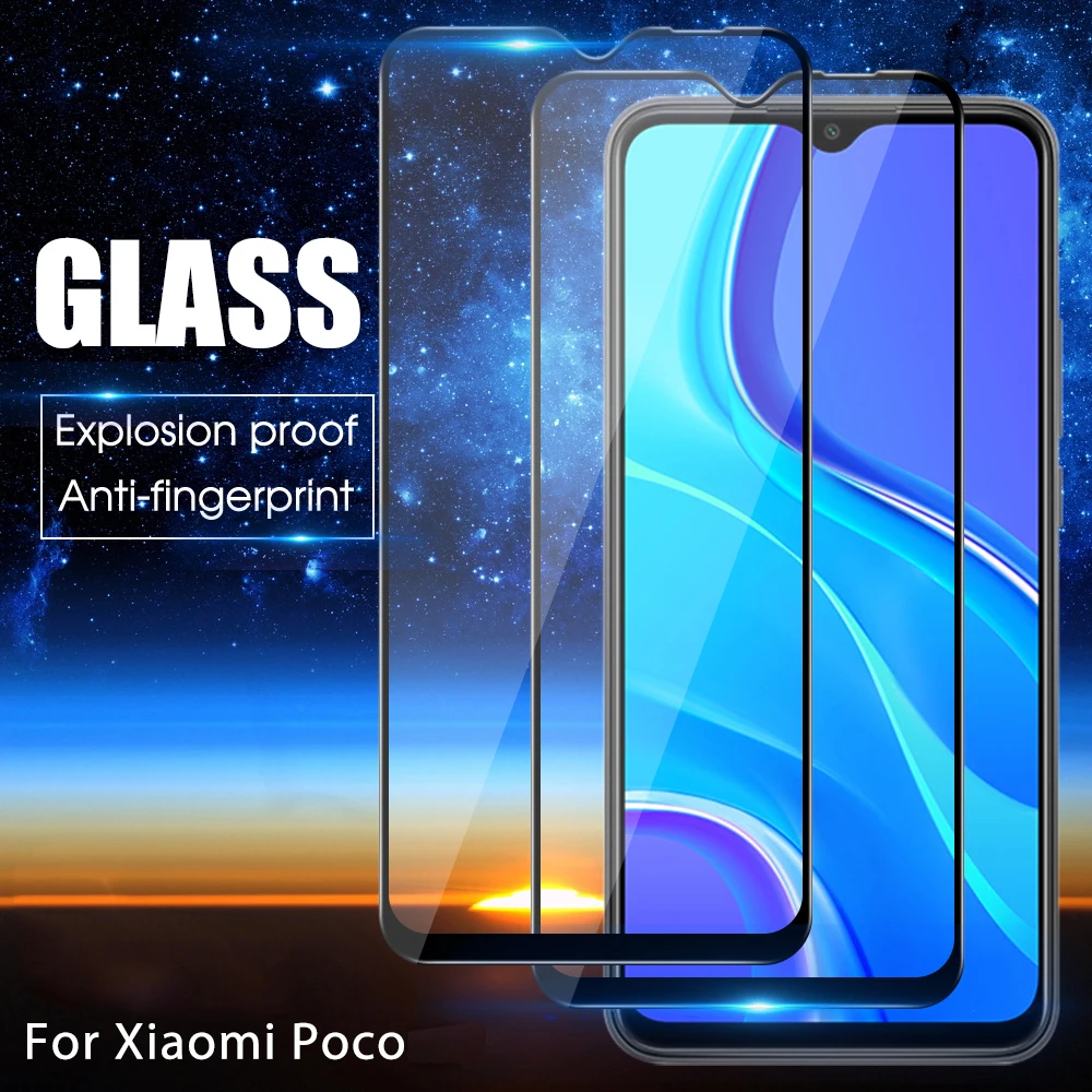 

For Xiaomi Poco X3 Pro F3 X3 NFC Temperd Glass Film For Xiaomi Poco M3 X3pro x3 Protective Glass Screen Protector Anti-fall Film