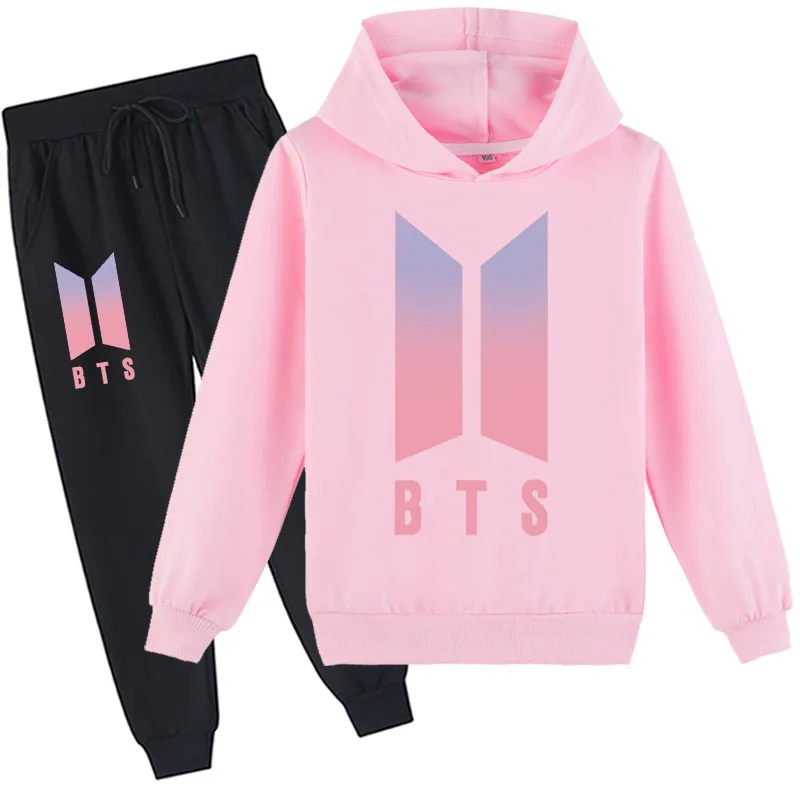 

2021 Korean New Alphabet Hooded Sweater Suit Couple Casual Fashion Hip-Hop Shirt Cotton Clothing Guard Pants Spring Autumn Daily