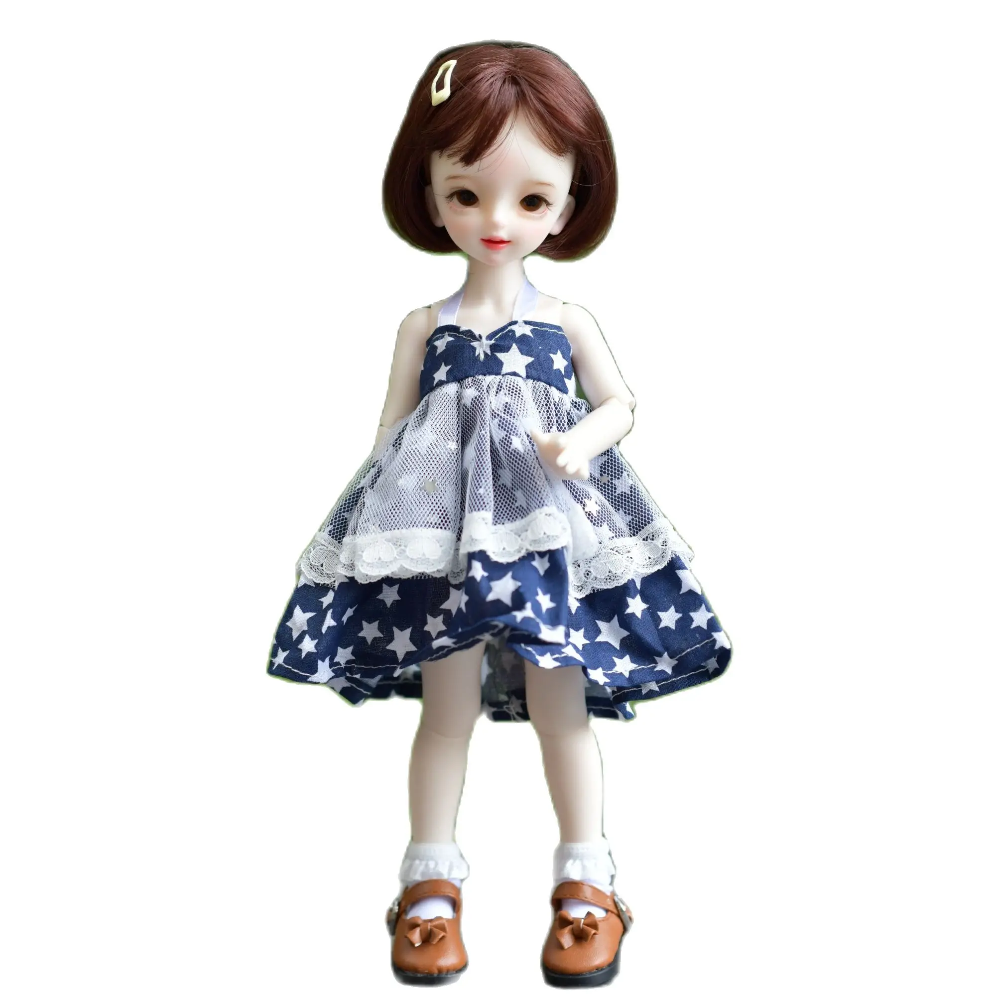 

Одежда для куклы 30 см, 1/6, BJD, цельнокроеное платье высокого качества, модные повседневные аксессуары, можно одевать куклу, подарок, одежда дл...