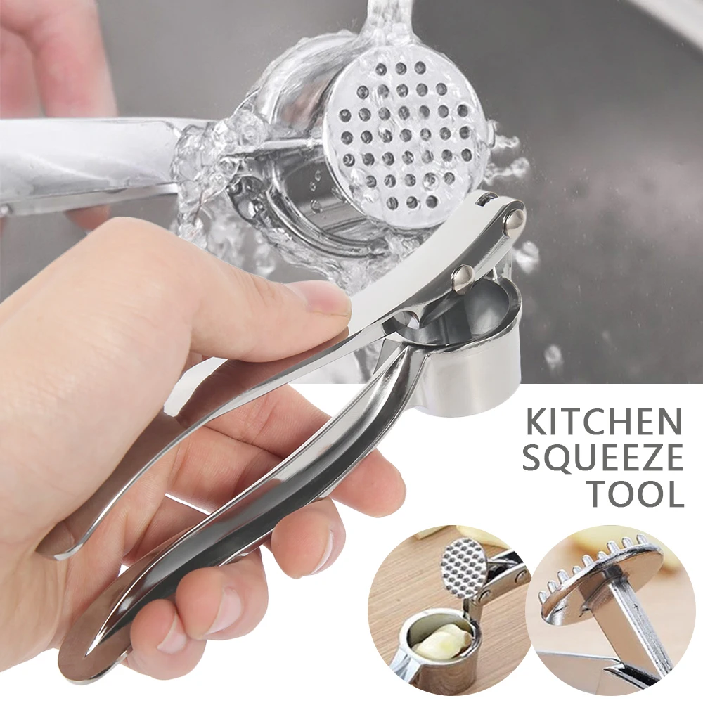 Нержавеющая сталь чеснок прессы сплав Кухня выжать инструмент для фруктов и