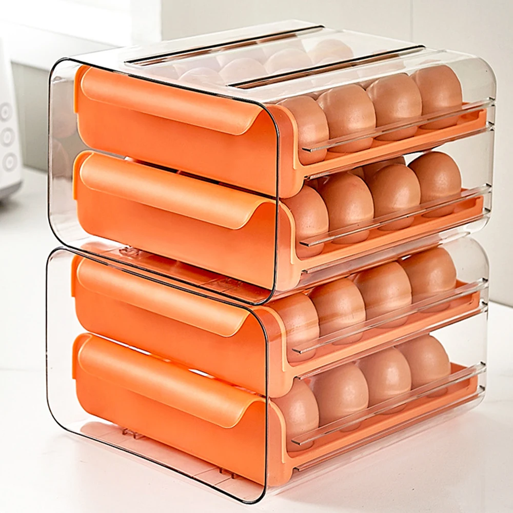 

Drawer Type Refrigerator Egg Holder Refrigerator Food Container Eggs Storage Boxes Durable Dumpling Box For Kitchen Organizer