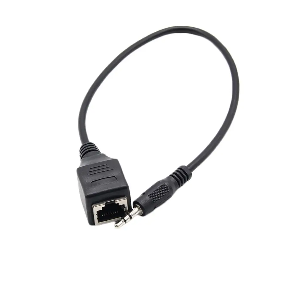Кабель-переходник со штекера 3 5 мм на гнездо RJ45 Ethernet LAN устройства сенсорного