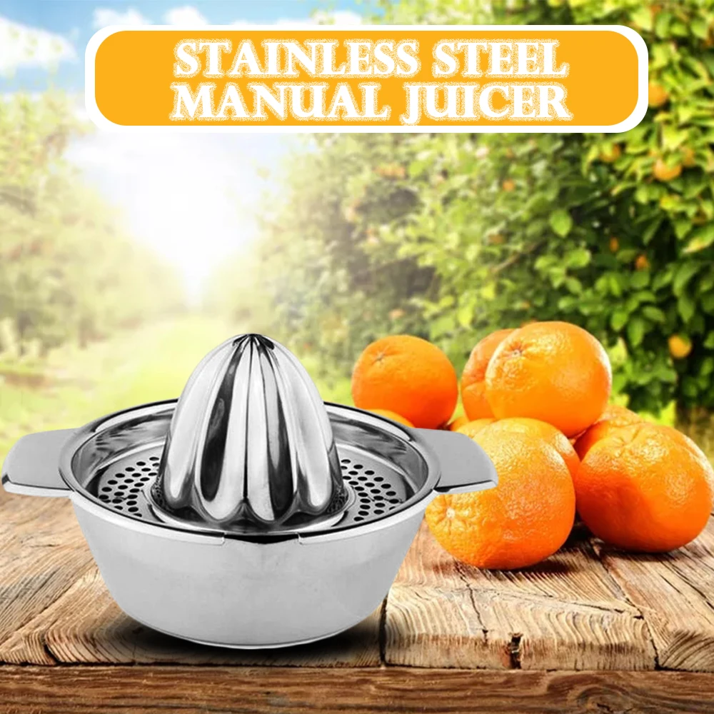 Соковыжималка для лимона 100% портативная Ручная из нержавеющей стали кухонные