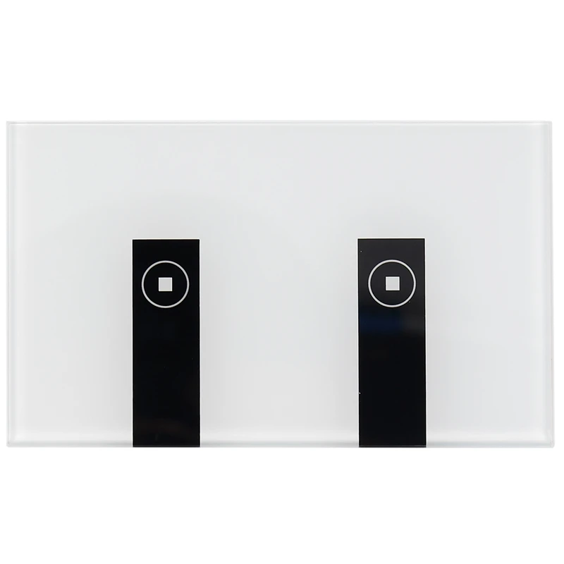

Wifi Smart Light Switch,2 Switches Press Wall Plate Alexa Light Switch,In-Wall Wireless On/Off Wall Switch,Timing,Voice Ap