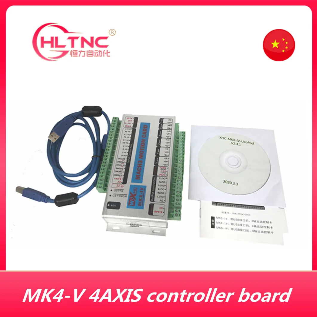 CNC Motion card WHXC MK4-V 4-осевая USB/Ethernet MACH3 плата контроллера 2000 кГц импульсный выход для