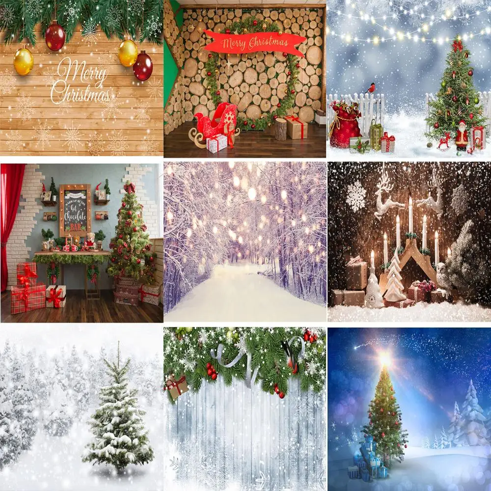 Деревянный фон для фотосъемки Зимний снег Рождество веселое реквизит внутренний