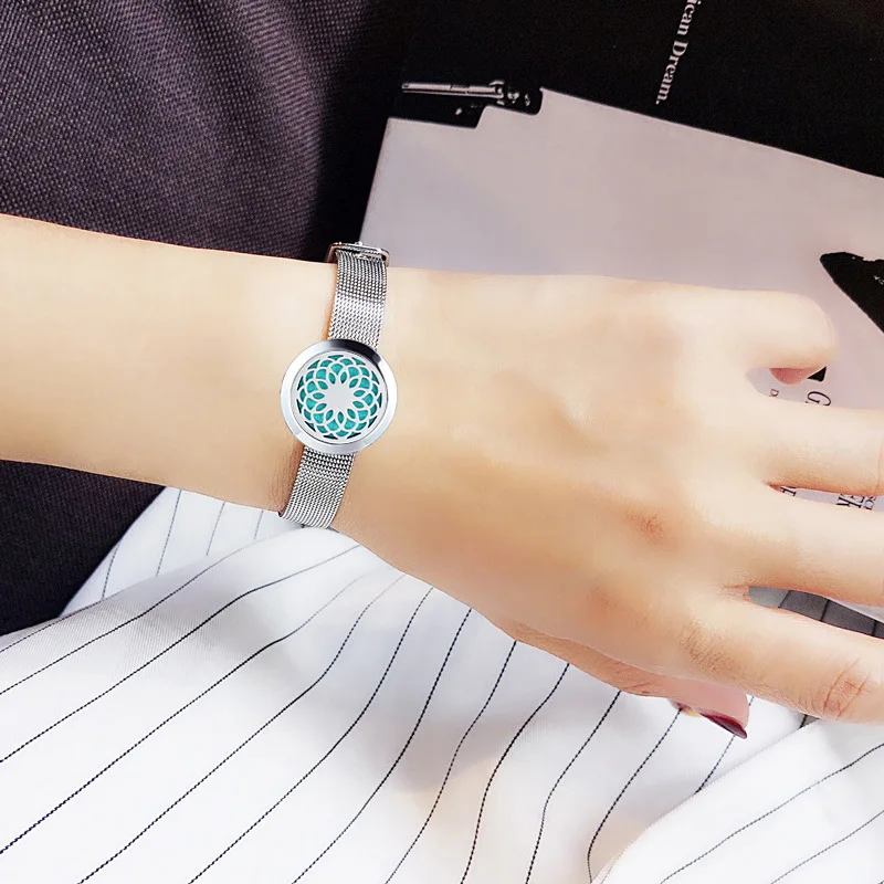 

Luxury wholesale Magnet watchband strap bracelet stainless steel cuff perfume bangle fashion jewelry bracelets wristlet jewel