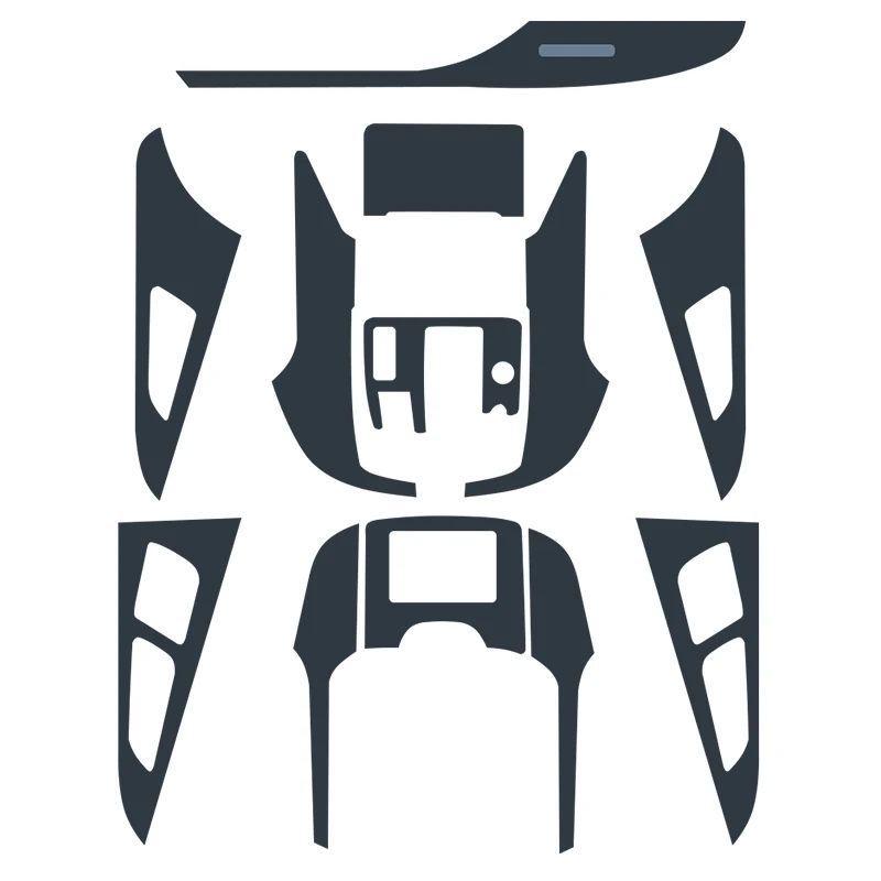 

Lsrtw2017 Transparent TPU Car Interior Film Central Control Protective Sticker for Audi A6 S6 Accessories