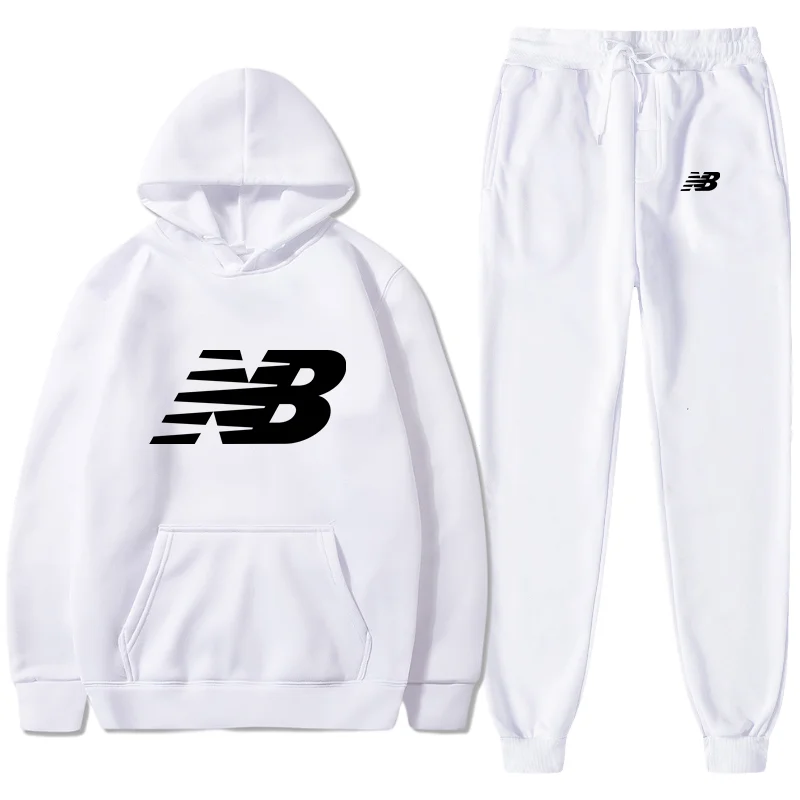 

New Autumn Men's Two-piece Hoodie + Pants Harajuku Sportswear Casual Men's/Women's Sports Shirt Track and Field Suit Brand Casua