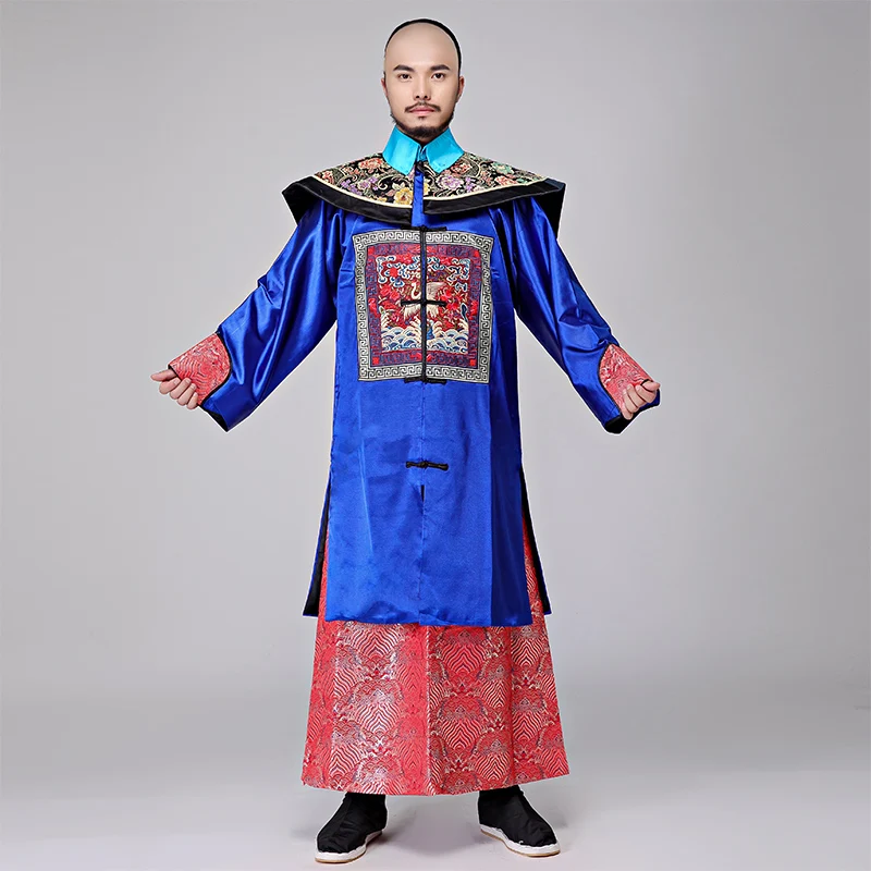 

New exotic cosplay Chinese Minister Qing Dynasty official uniform traditional Men Strange clothes Chinese prince Weird costume