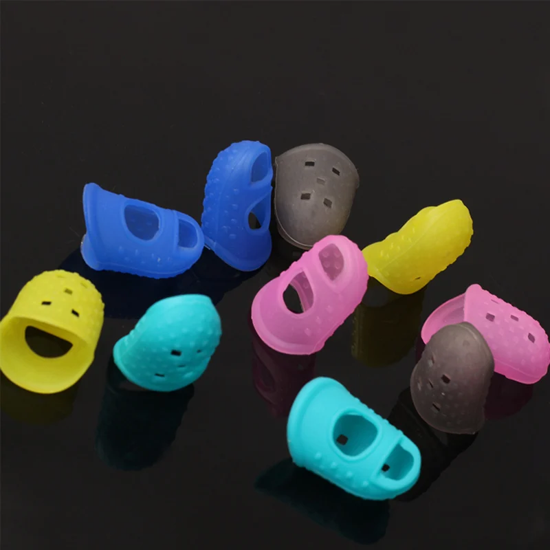 heißer 5 größen gitarre fingertip protektoren silikon finger guards für ukulele elektrische gitarre kleinen mittleren großen