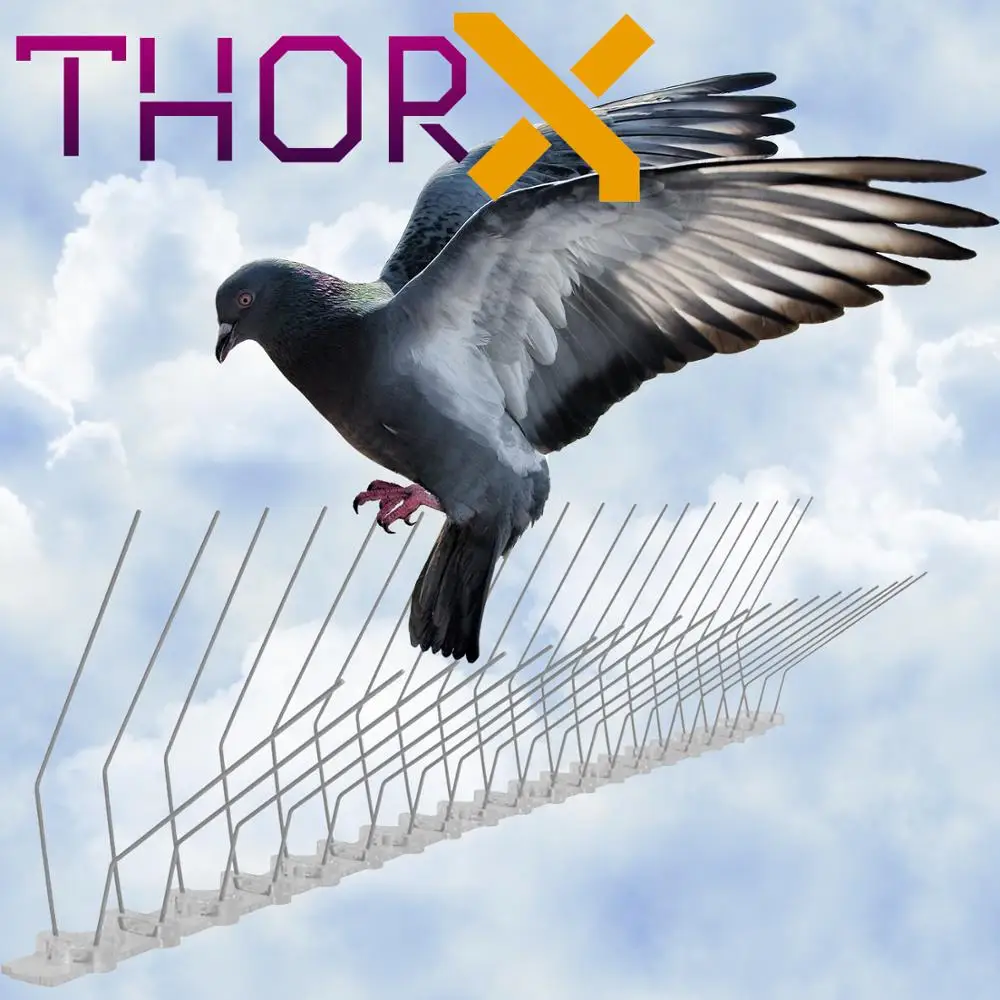 Шипы для отпугивания голубей 2 ряда шипы птиц на поликарбонатной базе высокое