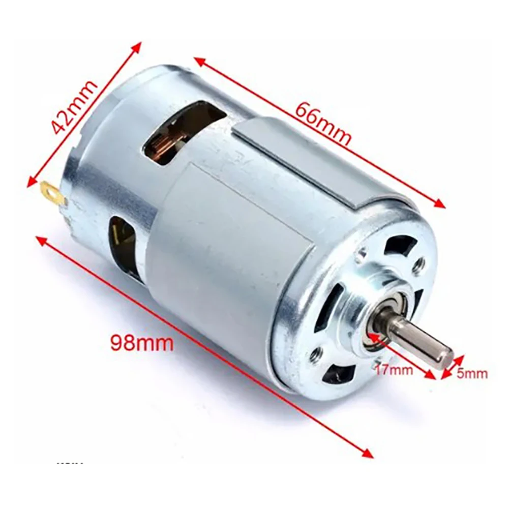 775 DC мотор-редуктор постоянного тока 12V-36V 3500-9000 об/мин шариковый подшипник большой