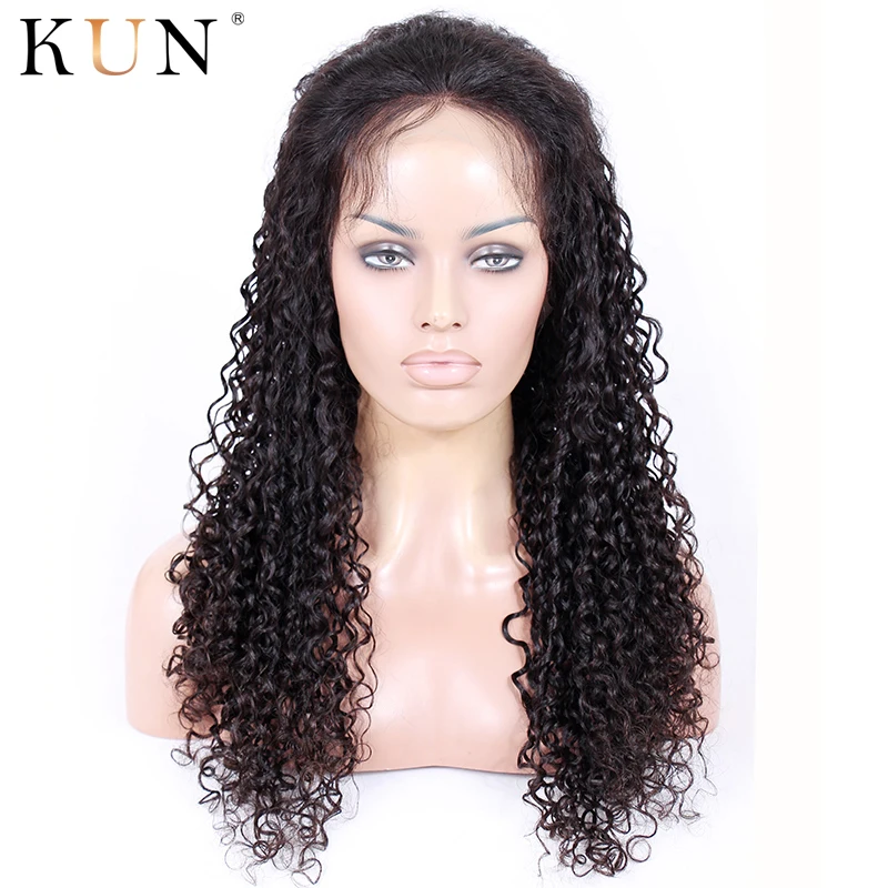 Кудрявые человеческие волосы парик бразильский 13*6 фронта шнурка Remy парики