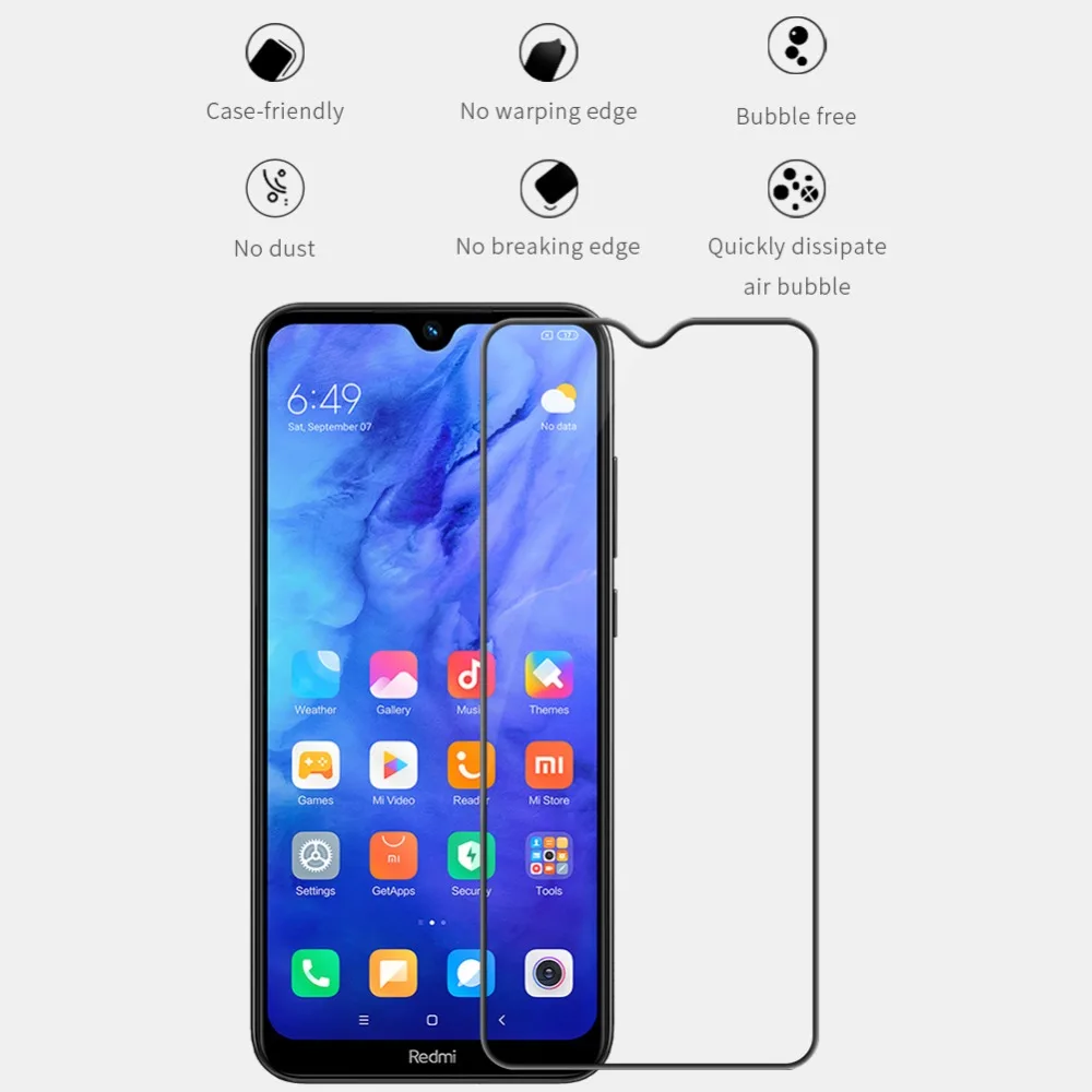 Для Xiaomi Redmi Note 8T 8 7 Pro стекло Nillkin CP+ Полное покрытие закаленное стекло Защита экрана для Xiaomi Redmi 8A 8 7A 7 стекло