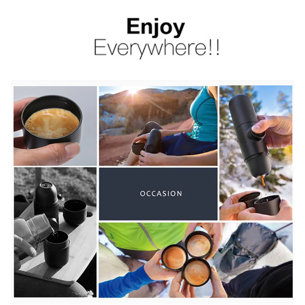 Мини Портативный перколаторы из нержавеющей стали для приготовления эспрессо на