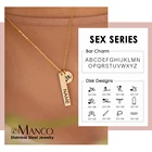 Ожерелье eManco из серии секса с именем на заказ, подвеска-маска для маскарада, цепочка, ожерелье-чокер, женское ювелирное изделие из нержавеющей стали 316L