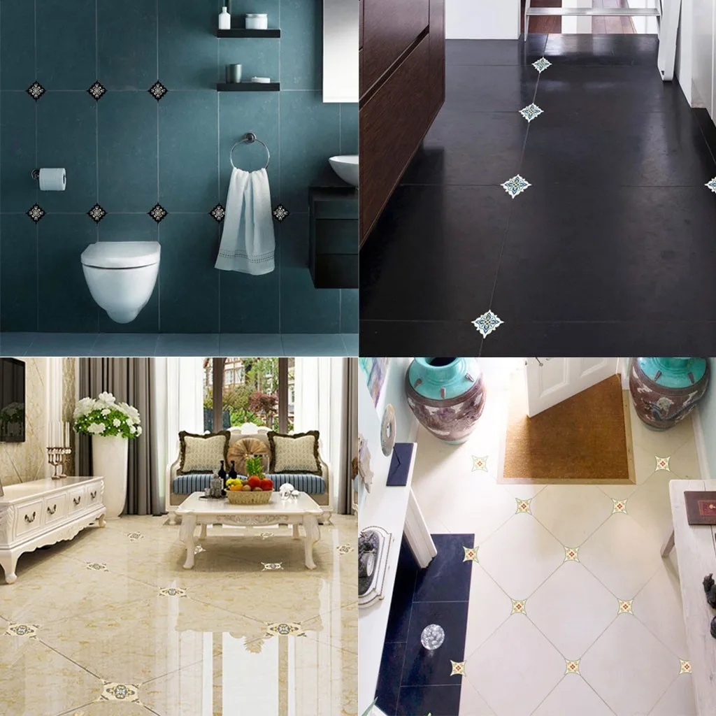 Золотая Серебряная диагональная наклейка для плитки s самоклеящаяся домашняя